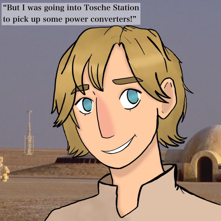 Luke Skywalker Tosche Station (fan art)